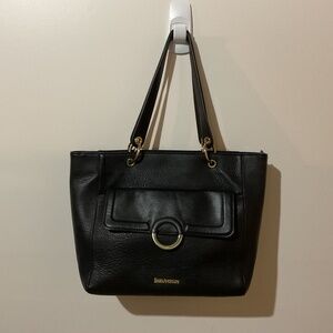 Large Enzo Angiolini hand bag with gold accents